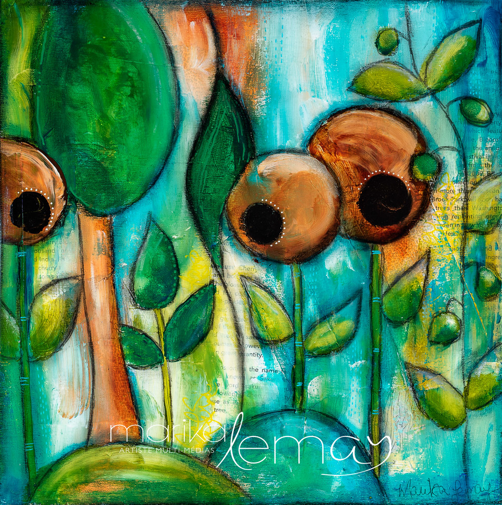 Beauté-forestière-10x10-sur-bois