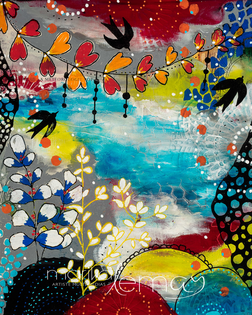 Maghificence-florale-8x10-techniques-mixtes-sur-bois