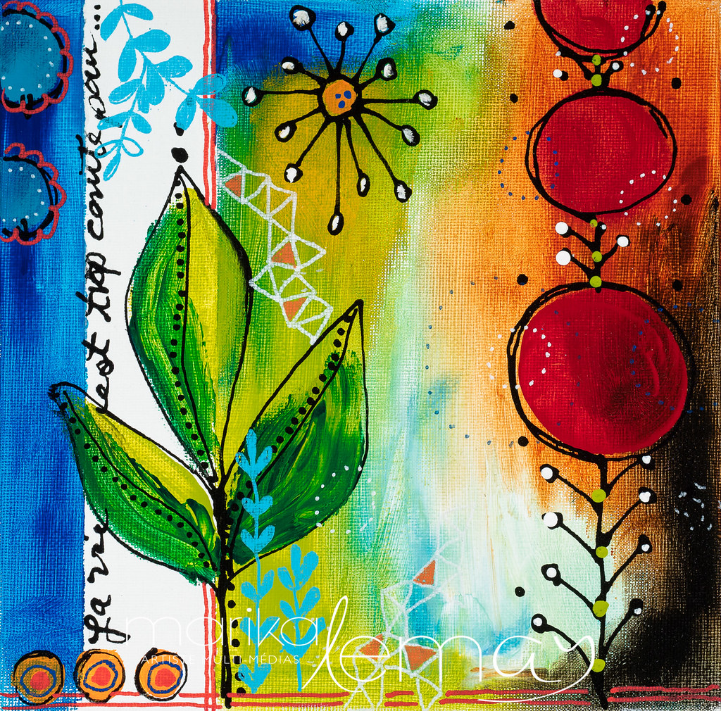 Nature éclatée 5-8x8-techniques-mixtes-sur-canevas